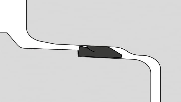 Trelleborg 159 section view - installation instruction step 3
