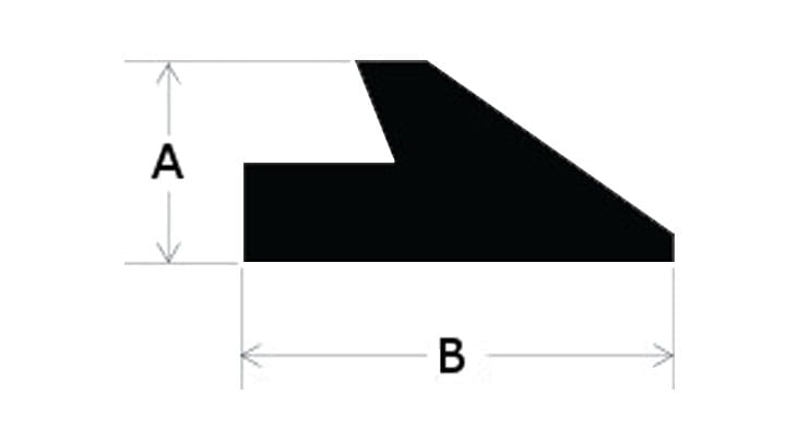 Section view drawing of Trelleborg 159