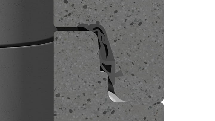 3D section view of -Trelleborg 160 installation instruction step 2