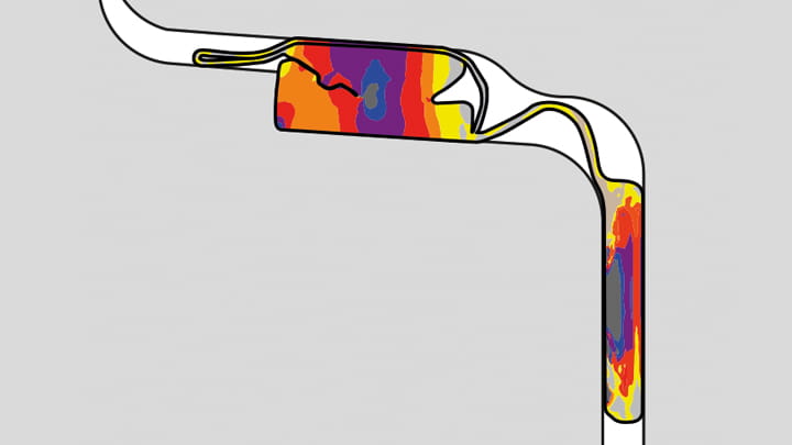 Trelleborg 171 FEA section view of full installation