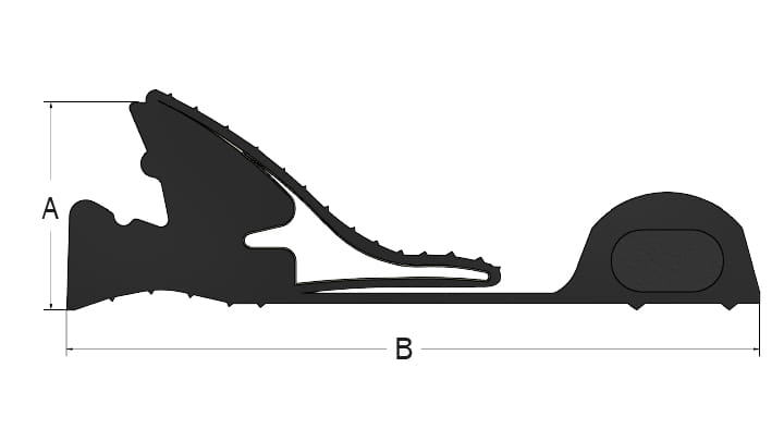 Section view drawing of Trelleborg 171