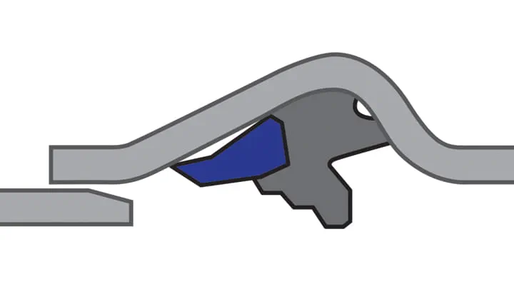 Trelleborg Anger-Lock section view - installation instruction step 2