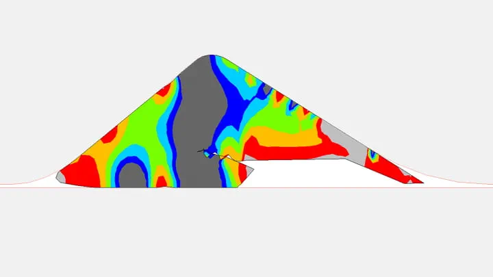 Trelleborg Power-Lock FEA section view of full installation