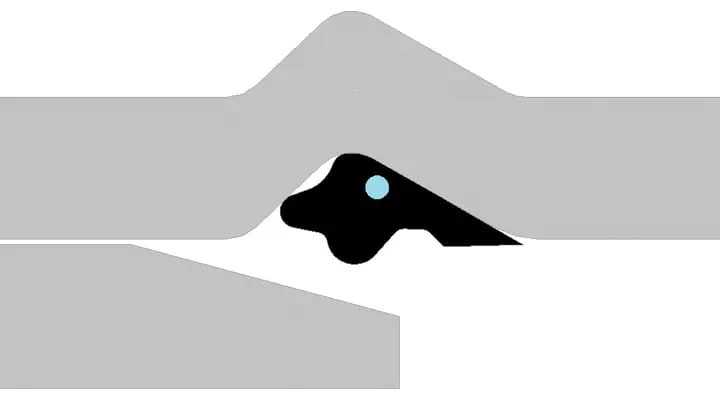 Trelleborg Rieber Pressure section view - installation instruction step 1