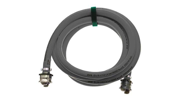Inflation hose black rigid