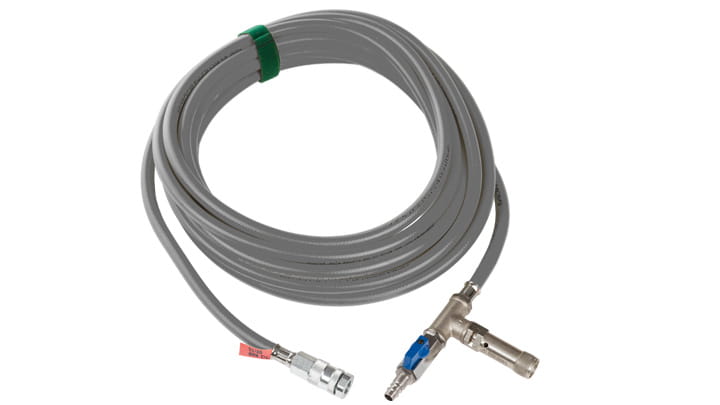 Hose with shut off safety valve