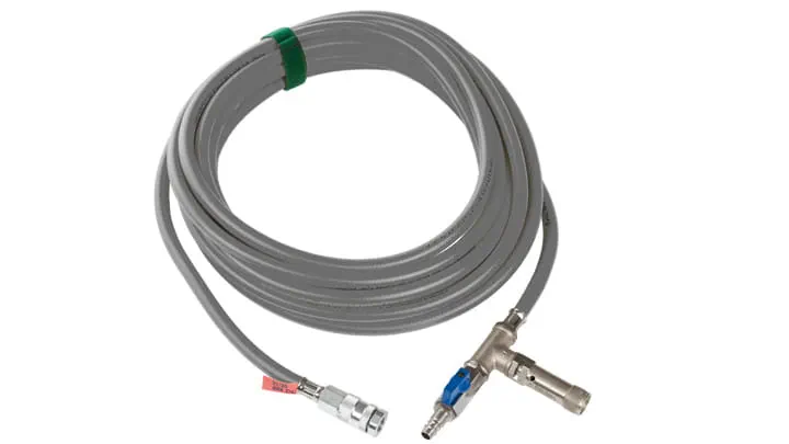 Hose with shut off safety valve