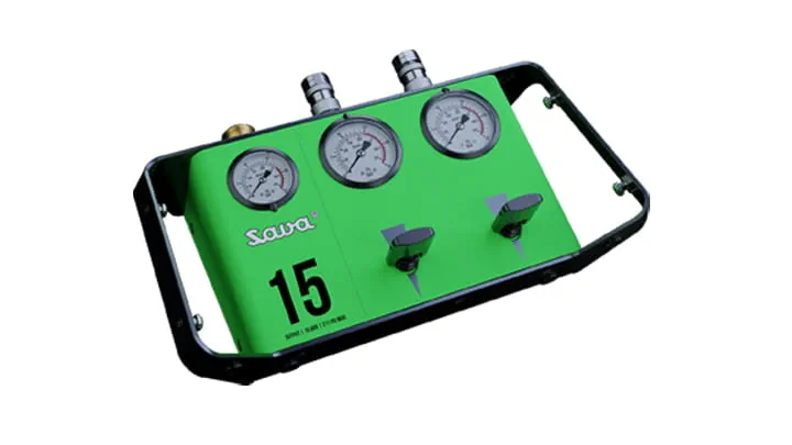 A Controller Double Deadman used with the Nova lifting bag