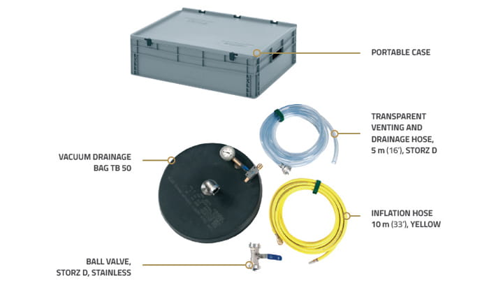 Vacuum drainage bag TB 50 Set