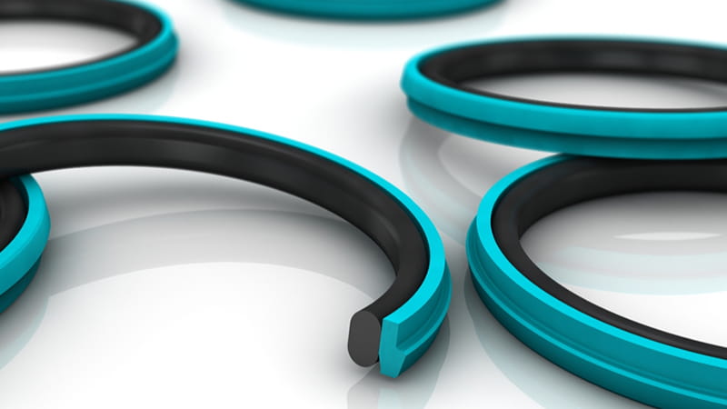 Hydraulic Piston Seals and Hydraulic Piston Rings For Hydraulic Cylinders by Trelleborg