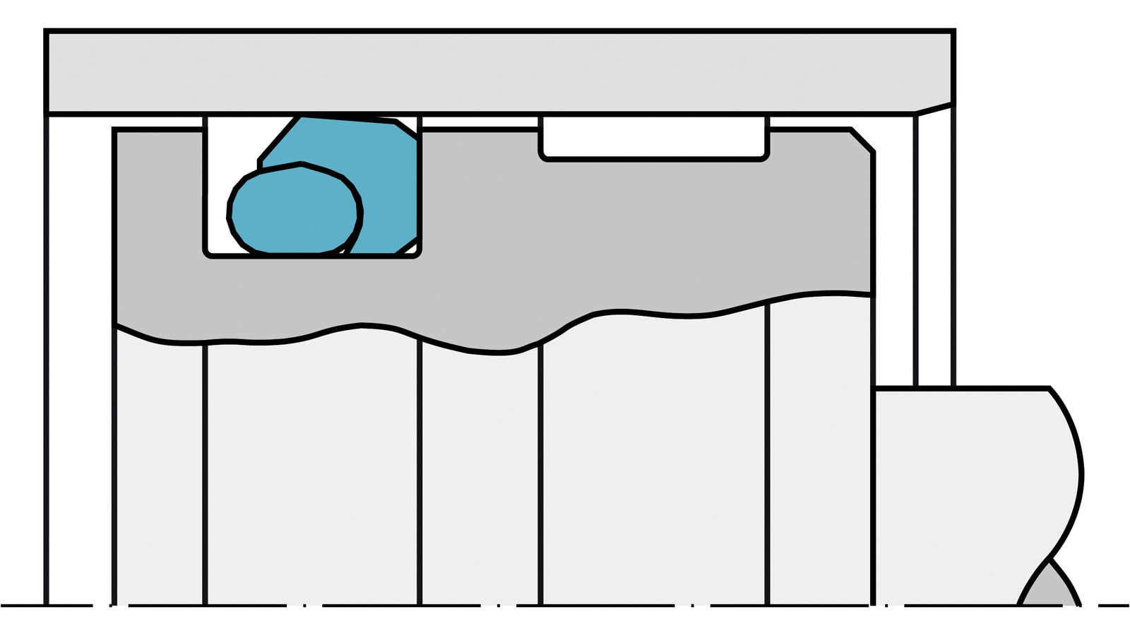 Turcon Turcon® Glyd Ring® | Hydraulic Piston Seals | Trelleborg