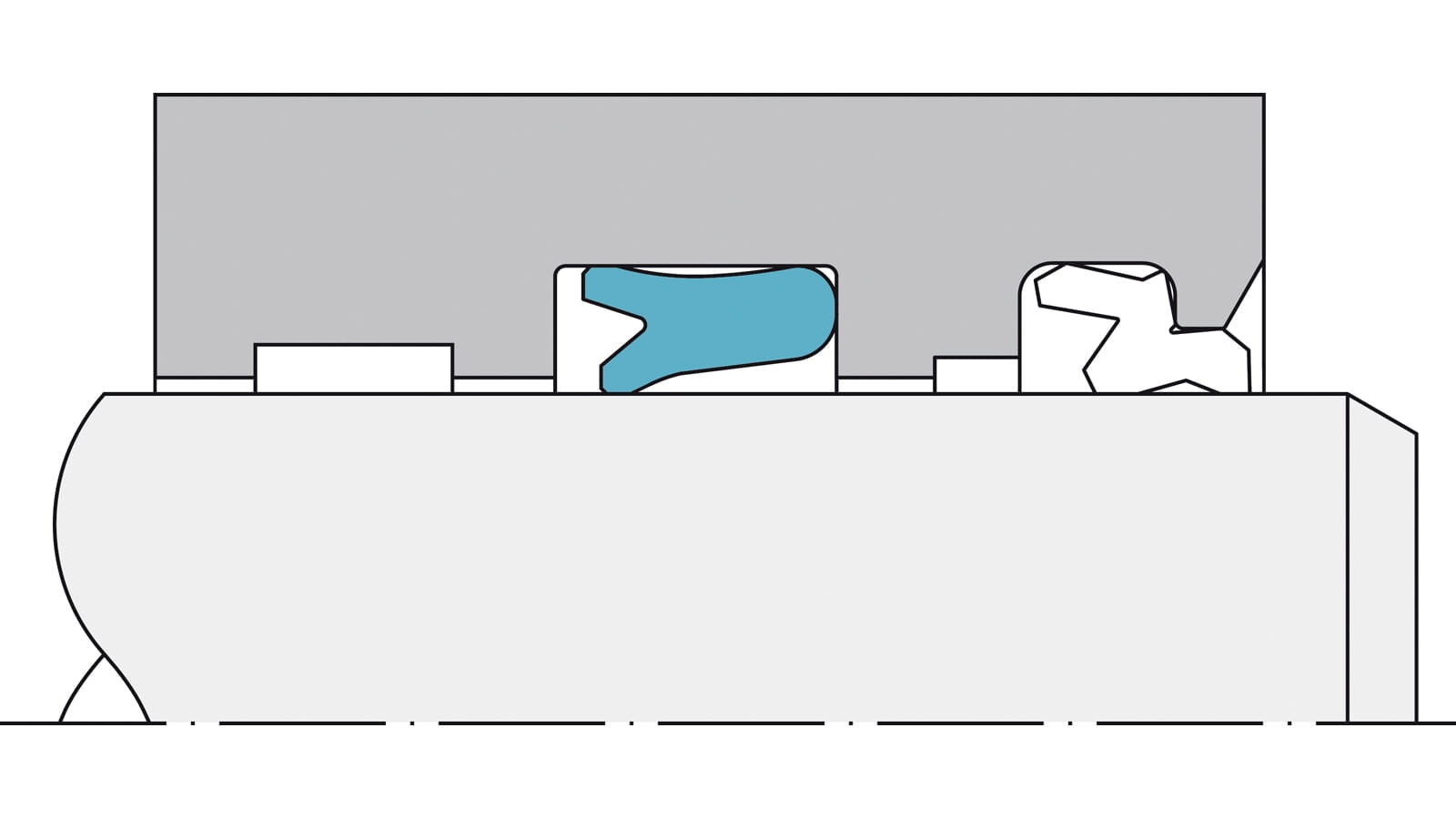 zurcon u cup ru9 hydraulic rod seals trelleborg