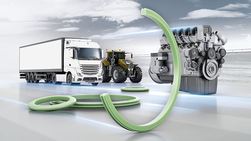 Trelleborg D-Seal | Combined sealing and damping for critical truck engine