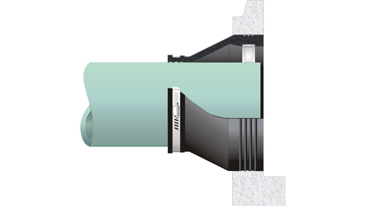 Cross section of Kor-N-Seal® I 106-406 Series in green and black