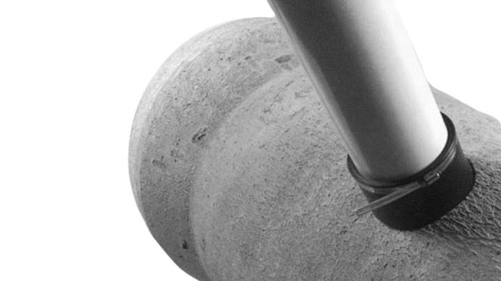 Installation of Kor-N-Tee® in concrete pipe