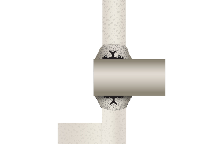 Cross section view o Waterstop Grouting Ring