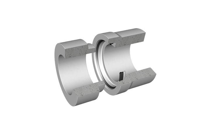 3D Cross section of Trelleborg 103 Integrated Glipp in a manhole