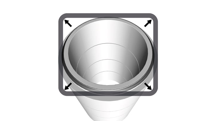 Trelleborg 116 3D top view - installation instruction step 2