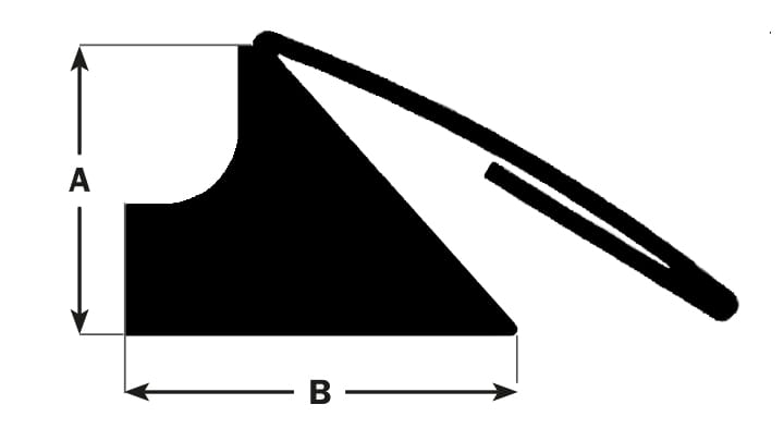 Section view drawing of Trelleborg 116