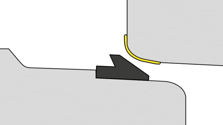 Trelleborg 159 section view - installation instruction step 2
