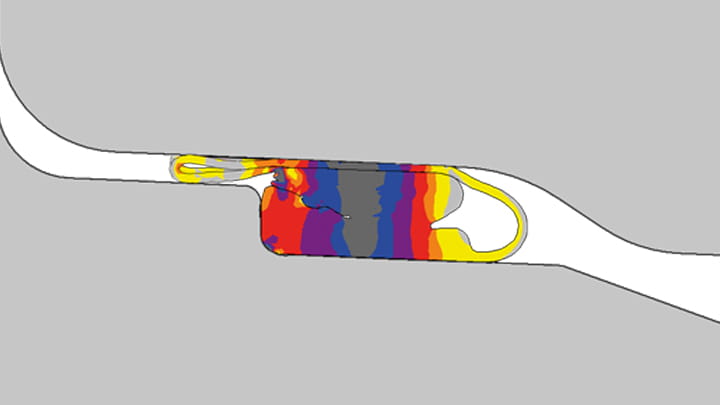 Trelleborg 170  FEA section view of full installation