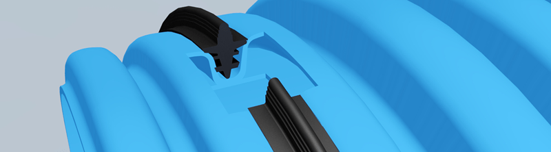Pipe material when designing corrugated pipe joints