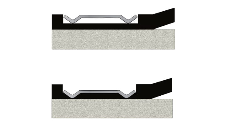 Cross section of Kor-N-Seal® I 106-406 Series