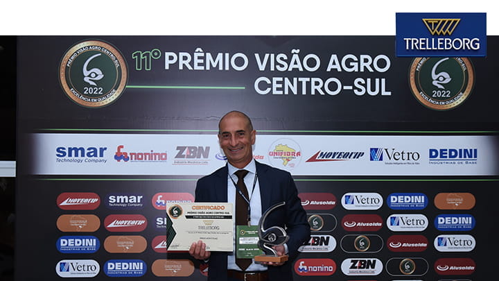 Trelleborg Best agriculture Tire at Brazils Viso Agro Centro-Sul Awards